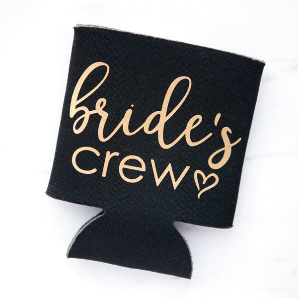 Bride's Crew Drink Koozie, Bachelorette Party Favors, Can Coolers