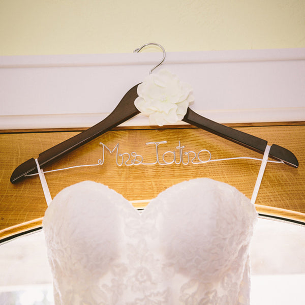 Bride Hanger with Ivory Flower