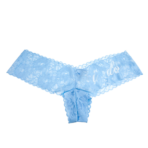 something blue lace bridal panties thong, honeymoon lingerie