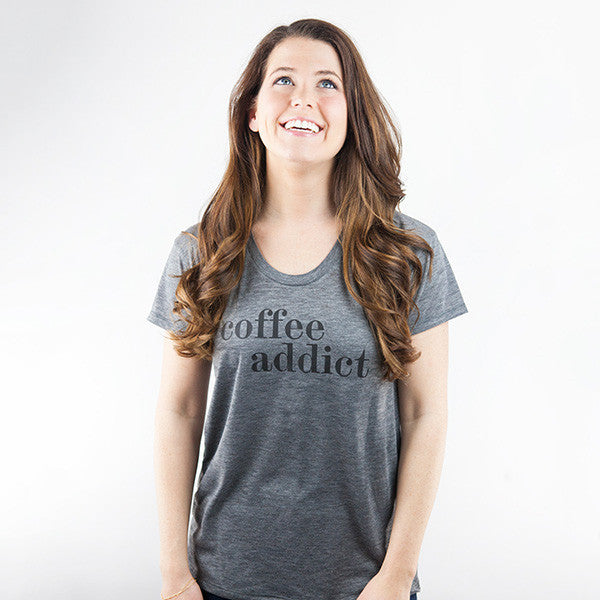 coffee addict slouchy graphic tee