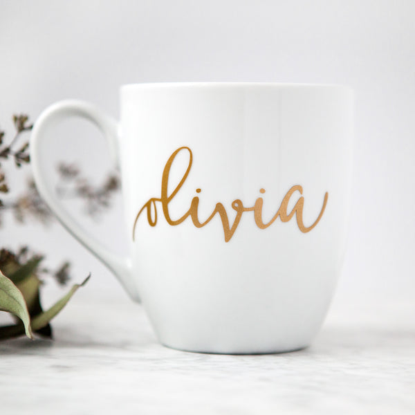 personalized coffee mugs, bridesmaid mugs, gifts for her