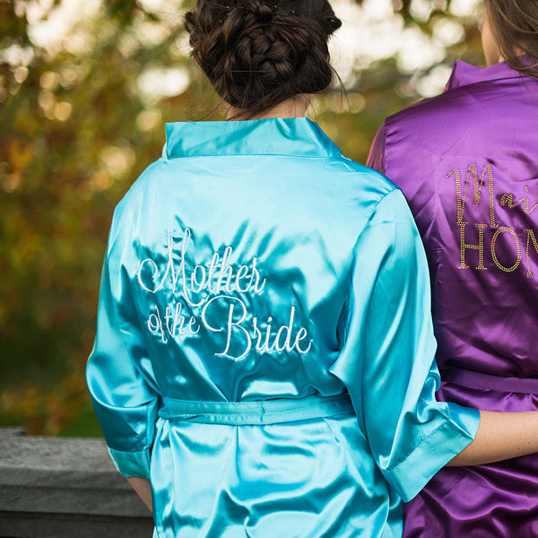 mother of the bride satin robe, mother of bride gifts