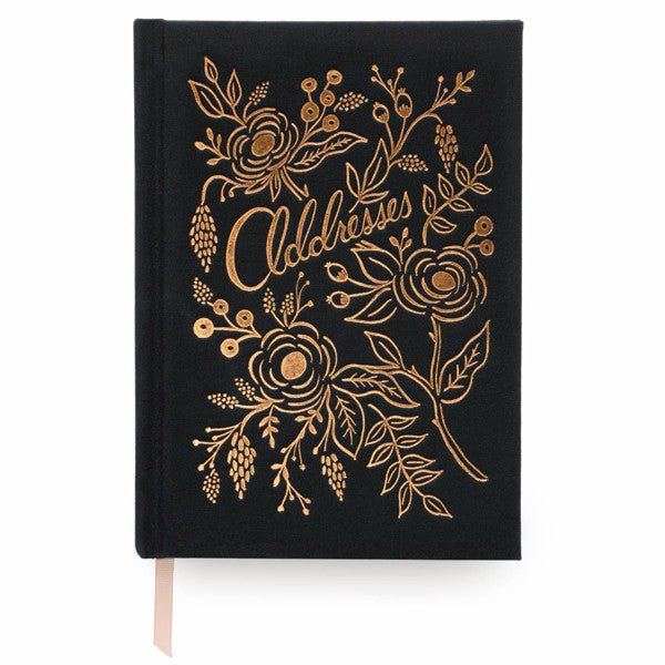 rifle paper co. gold foil address book