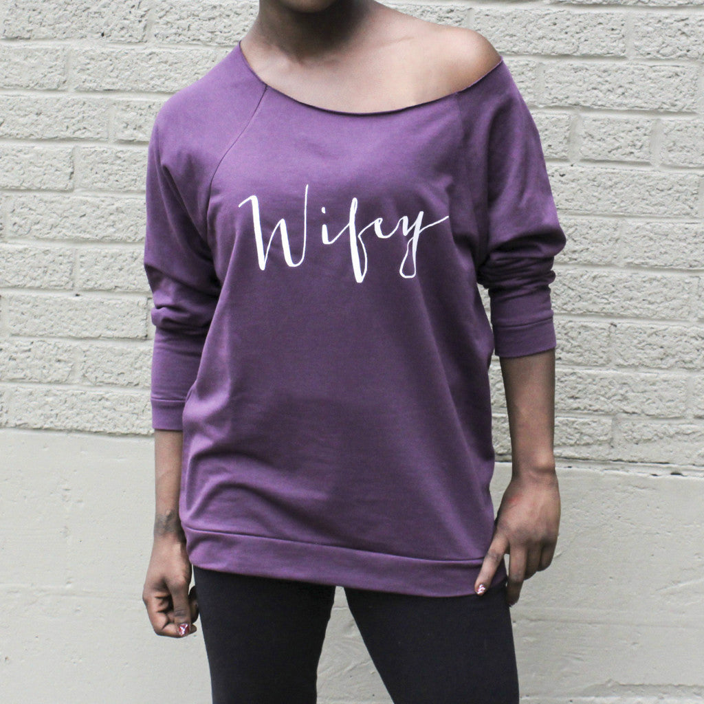 purple wifey shirt