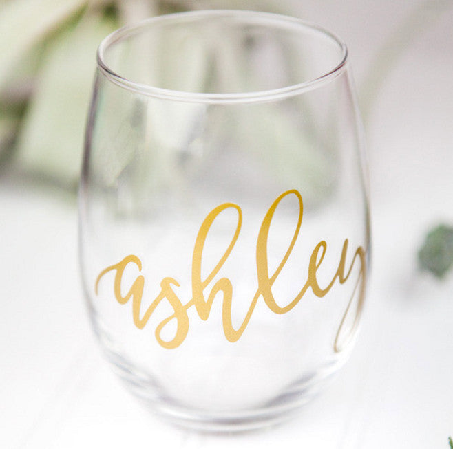 Personalized Wine Glass