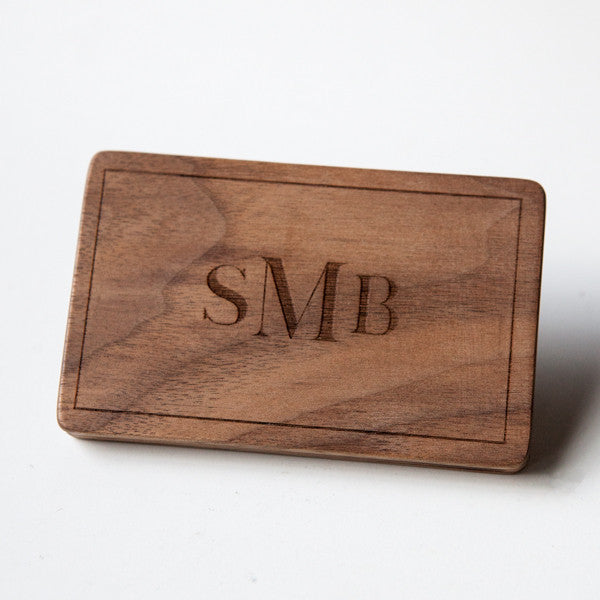 Monogrammed Card Holder