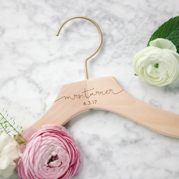 Engraved Bridal Party Hangers
