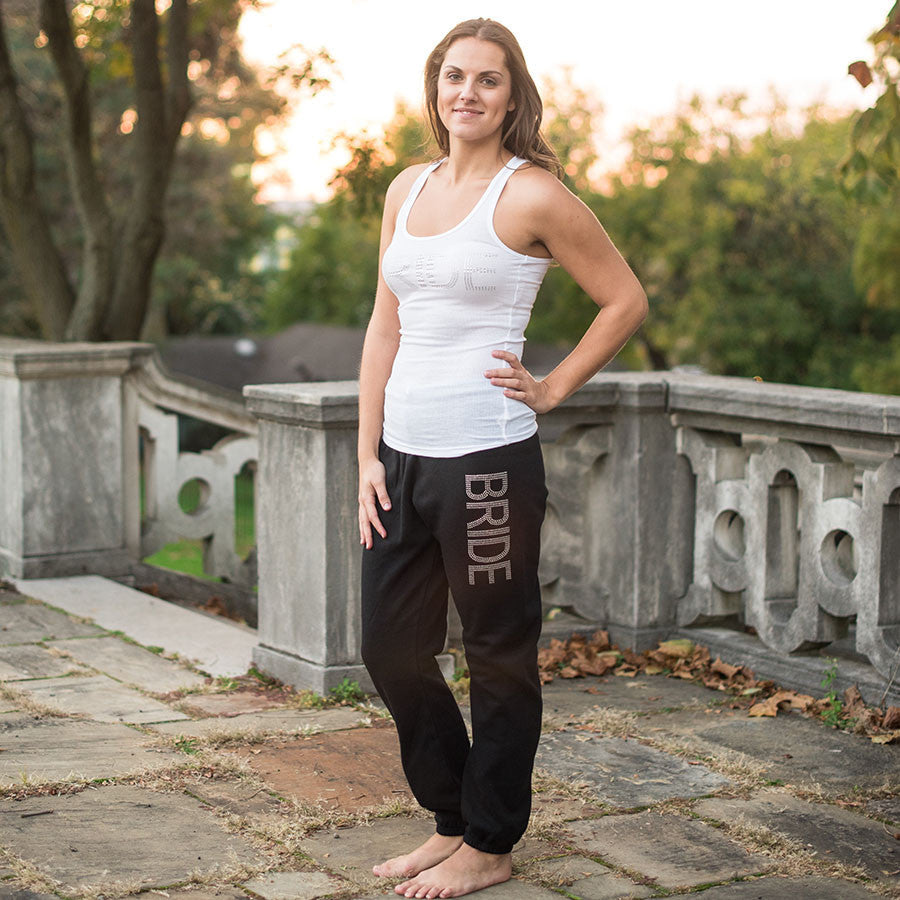 rhinestone bride sweatpants