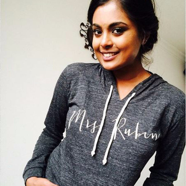 personalized mrs. hoodie, bride hoodie, honeymoon apparel