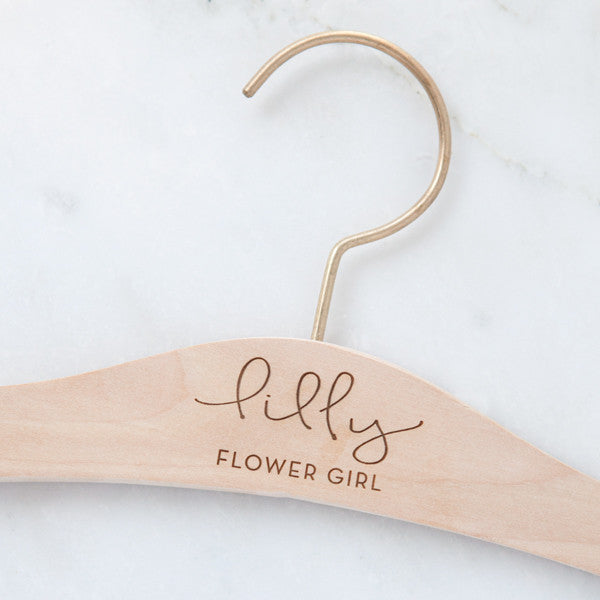 Engraved Flower Girl Hanger