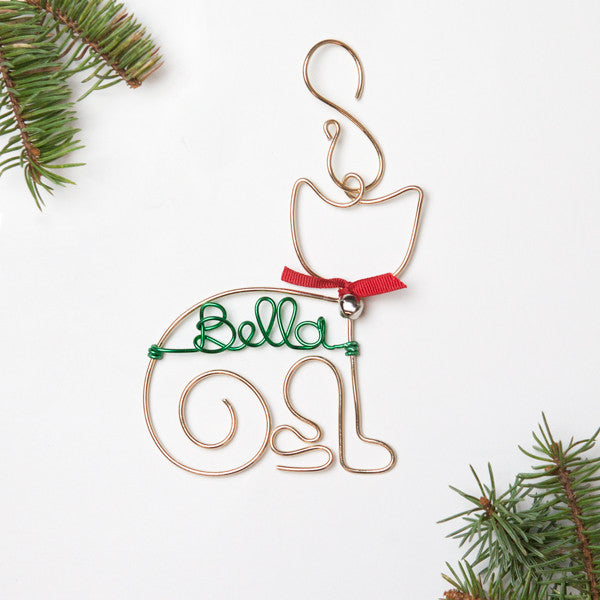 Foxblossom Co. Personalized Cat Ornament