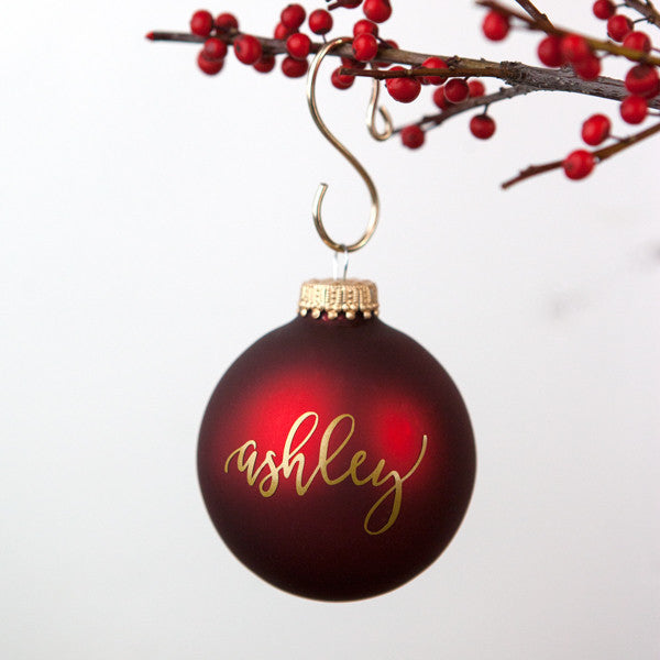 Personalized Glass Ornament