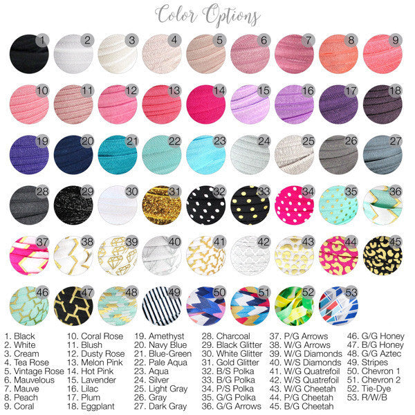 Foxblossom Co. Hair Tie Options