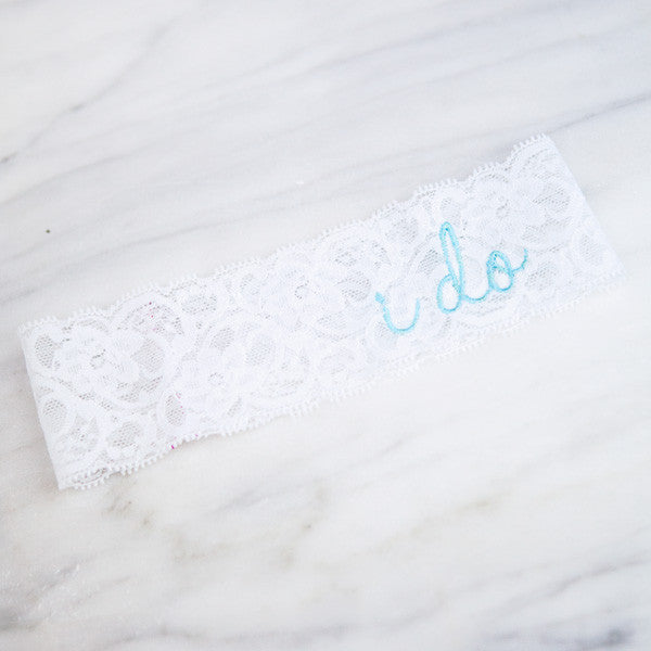 simple elegant lace wedding garter