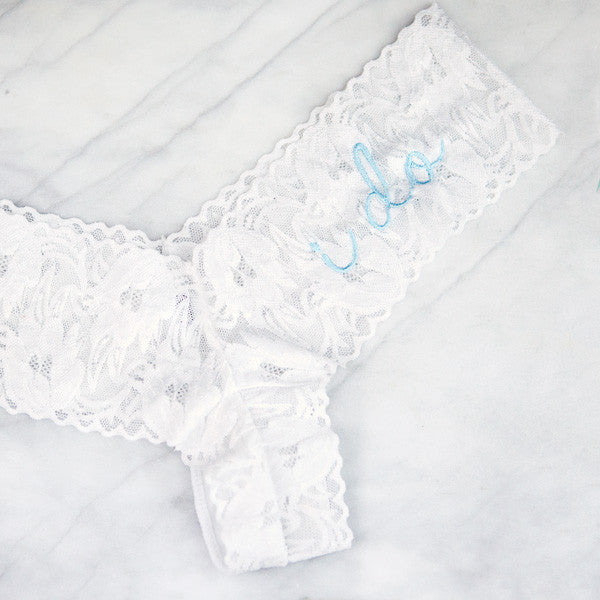 i do lace panties, bridal undies, honeymoon lingerie