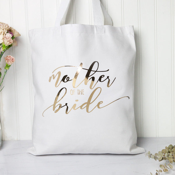 mother of bride tote bags