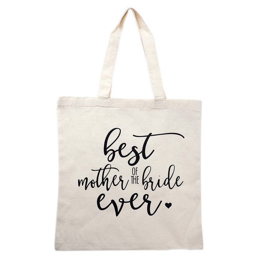 mother of bride wedding tote bag