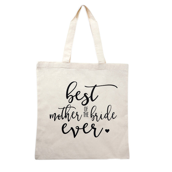 mother of bride wedding tote bag