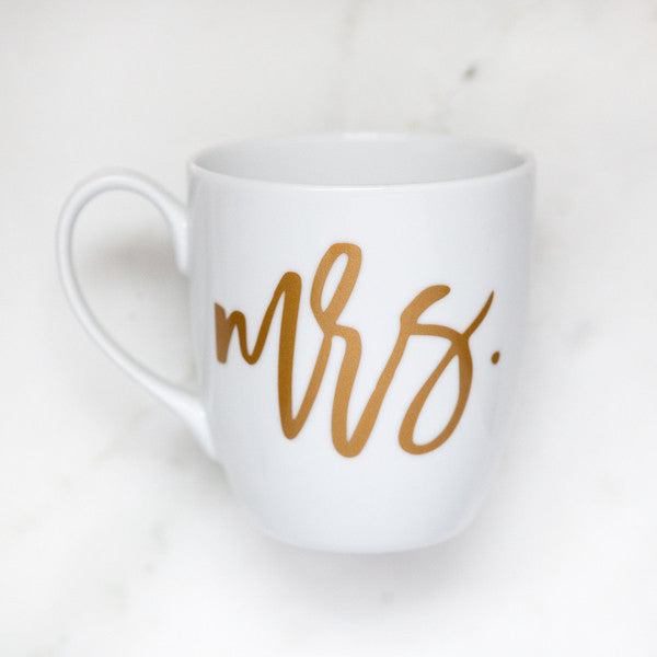 mrs mug, bride coffee mug, engagement gifts, bridal shower gifts