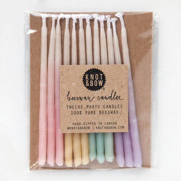 Ombré Beeswax Party Candles