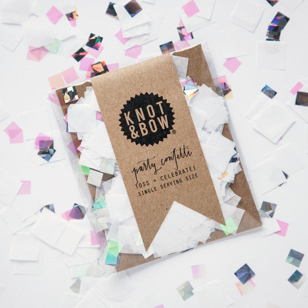 White Iridescent Throw Confetti