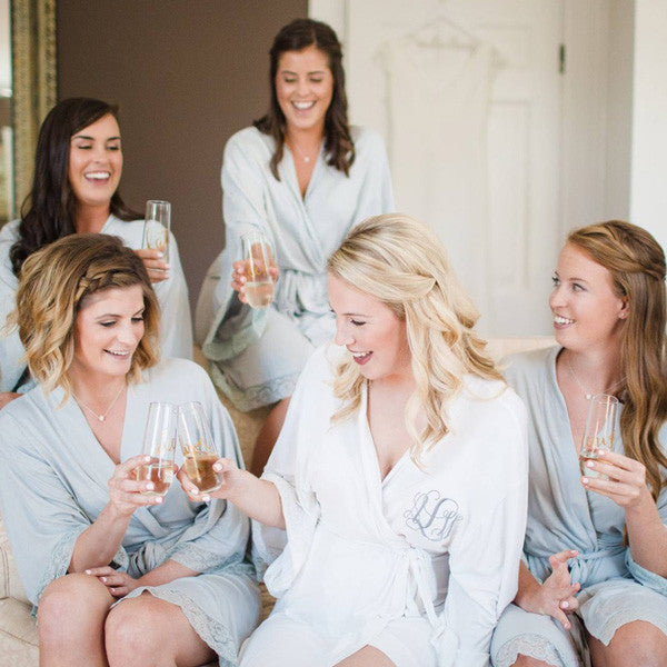 jersey bridesmaid robes monogrammed gifts