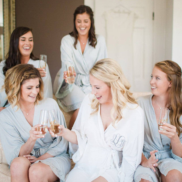 soft jersey bridesmaid robes for wedding