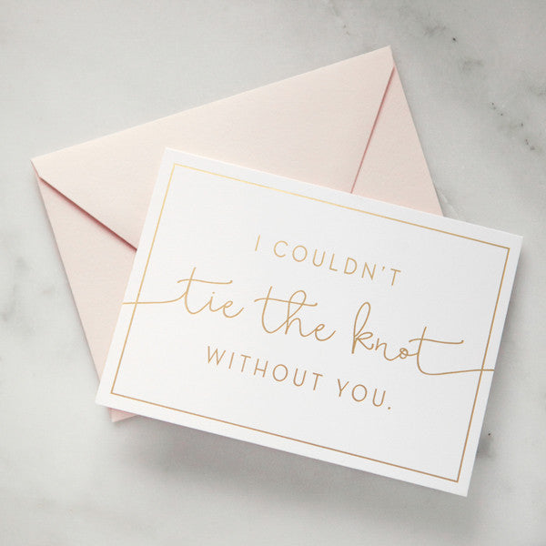 Will you be my bridesmaid card