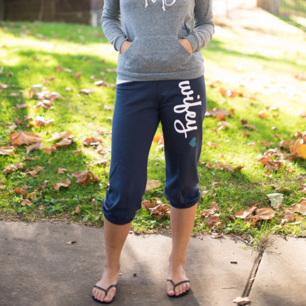 Wifey Bride Fleece Capris, honeymoon apparel