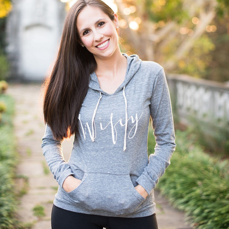 wifey hoodie gray, honeymoon apparel, engagement gift