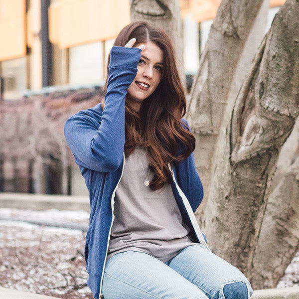 lightweight zip-up hoodie